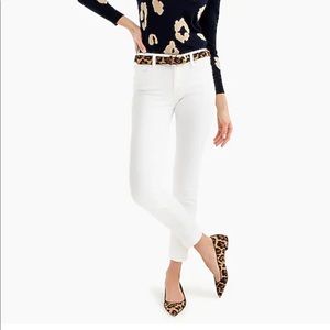 EUC JCREW TOOTHPICK skinny white jeans